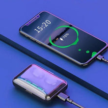 Load image into Gallery viewer, HiFi Waterproof Touch Control Headset - Bluetooth 5.0 Earphones Wireless Earbuds With Power Box for Swimmers Sports/Games