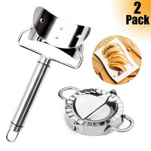 Load image into Gallery viewer, Dumpling Mould Set of 2pcs - DIY Mold Wrapper Cutter Making Machine Cooking Pastry Kitchen Tools Maker Device