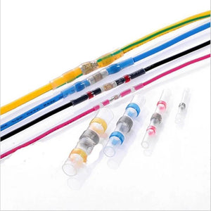 Waterproof Solder Wire Connectors - 50PCS - Heat Shrink Soldering Sleeve Terminals Insulated Waterproof Butt Wire Connectors Electrical Wire Soldered Terminals