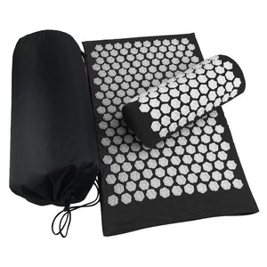 Acupressure Therapy Combo - Massager Cushion Massage Yoga Mat Relieve Stress Back Body Pain Spike