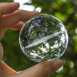 3D SOLAR SYSTEM CRYSTAL BALL