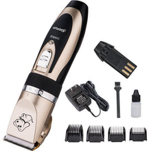 Load image into Gallery viewer, Noise-Free Design Pet Hair Clipper - Rechargeable Dog Trimmer Animal Grooming Cat Cutter Machine Shaver Electric Scissor Remover Haircut
