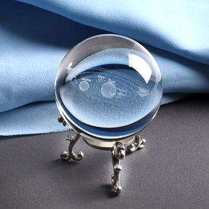 3D SOLAR SYSTEM CRYSTAL BALL